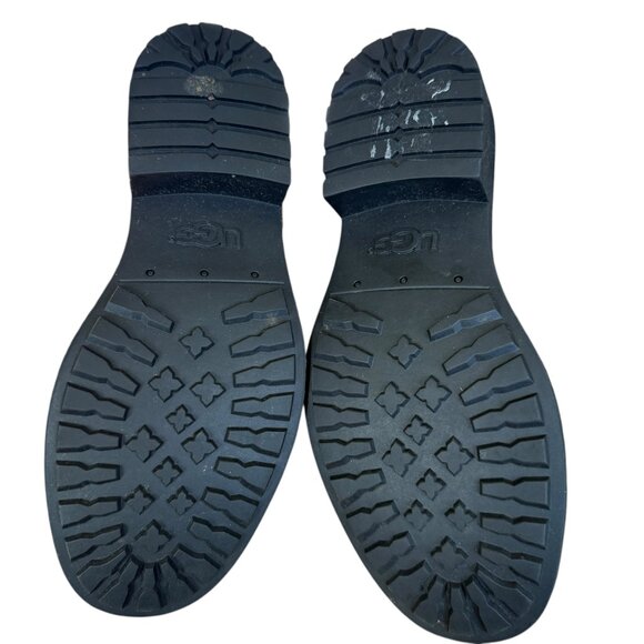 UGG Benson II waterproof ankle boot in brown leather buckle strap curly wool 6.5 - Picture 11 of 13